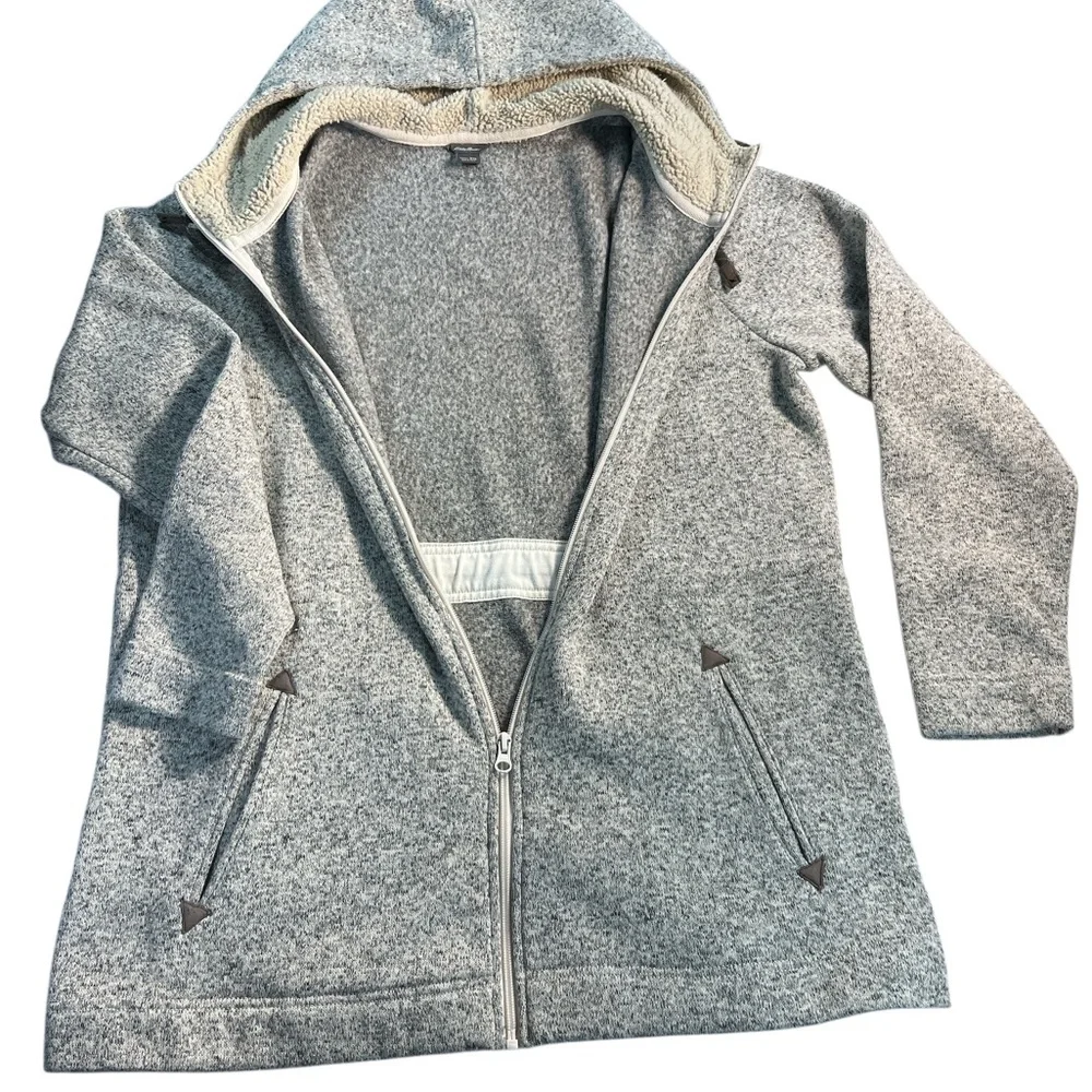 Eddie Bauer Women's Gray Fleece Jacket - Picture 3 of 8